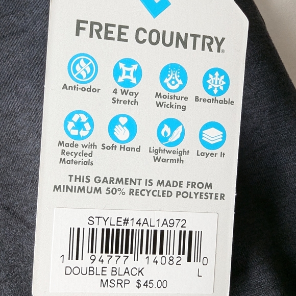 Free Country Women's Base Layer Set Large - Picture 5 of 5